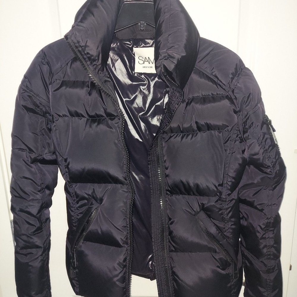 SAM. New York Black Freestyle Down Puffer Jacket Coat